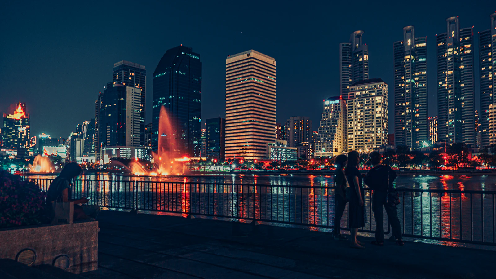 Bangkok's skyline on a warm, humid evening
